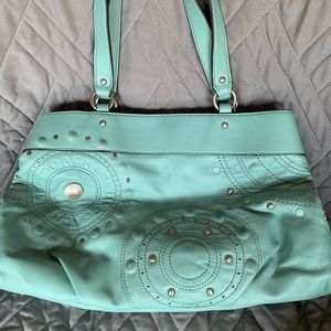 Coach Handbag-aqua